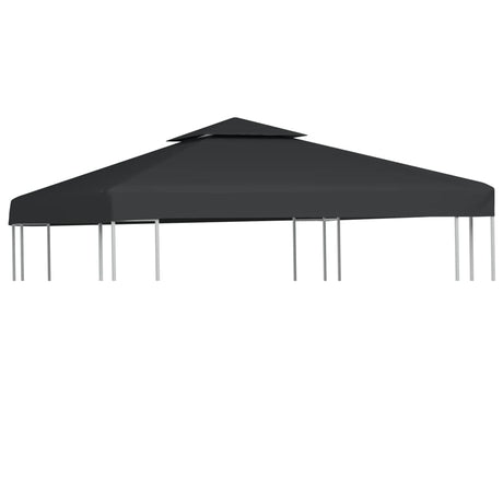 Vervangend tentdoek prieel 310 g/m² 3x3 m donkergrijs - AllerleiShop