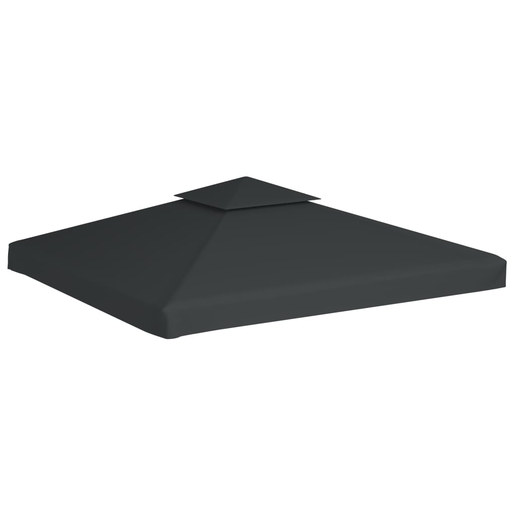 Vervangend tentdoek prieel 310 g/m² 3x3 m donkergrijs - AllerleiShop