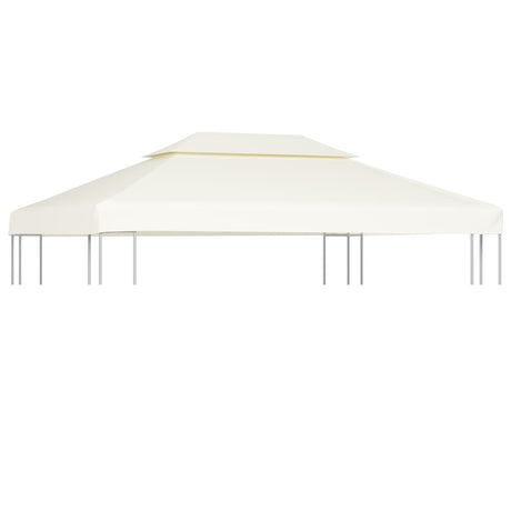 Vervangend tentdoek prieel 310 g/m² 3x4 m crèmewit - AllerleiShop