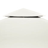 Vervangend tentdoek prieel 310 g/m² 3x4 m crèmewit - AllerleiShop