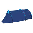 Tent 4-persoons marineblauw en lichtblauw