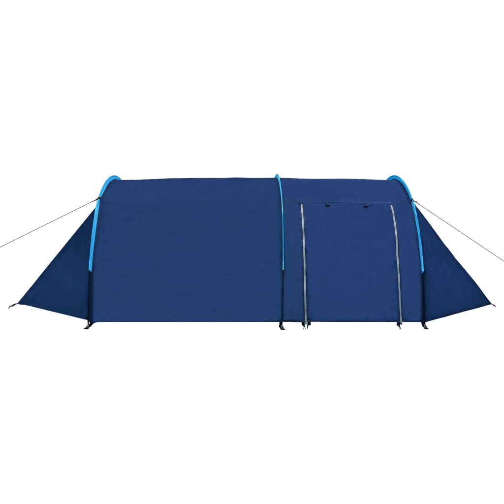 Tent 4-persoons marineblauw en lichtblauw