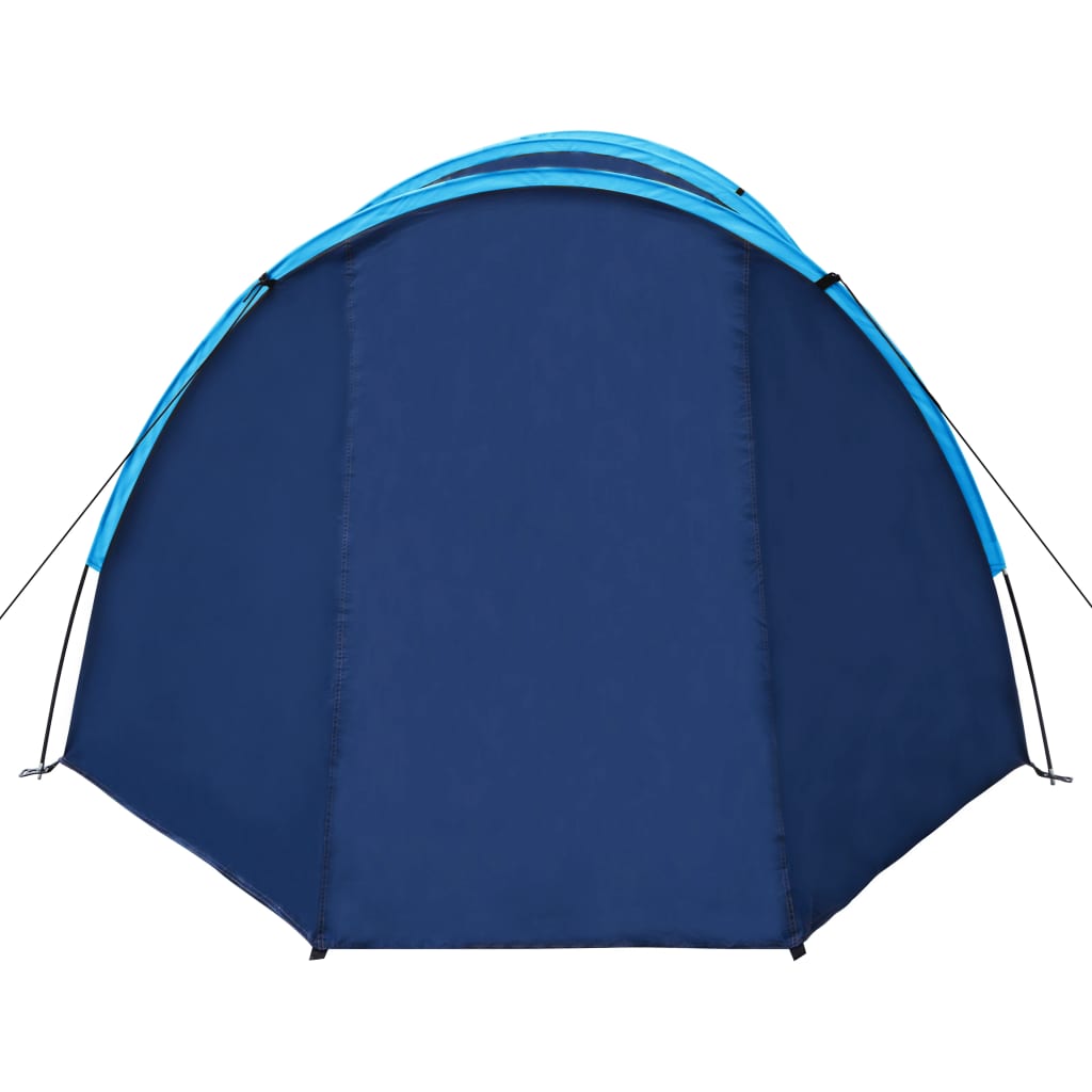 Tent 4-persoons marineblauw en lichtblauw