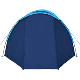 Tent 4-persoons marineblauw en lichtblauw