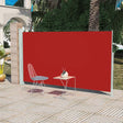 Wind-/zonnescherm uittrekbaar 160x300 cm rood - AllerleiShop