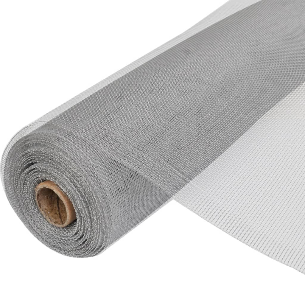 Gaas 100x500 cm aluminium zilverkleurig