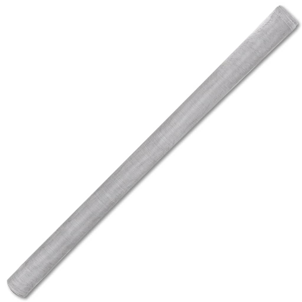 Gaas 100x500 cm aluminium zilverkleurig