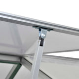 Tuinkas versterkt aluminium met basisframe 9,025 m² - AllerleiShop