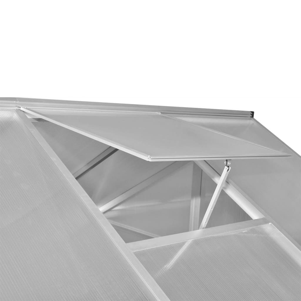 Tuinkas versterkt aluminium met basisframe 9,025 m² - AllerleiShop