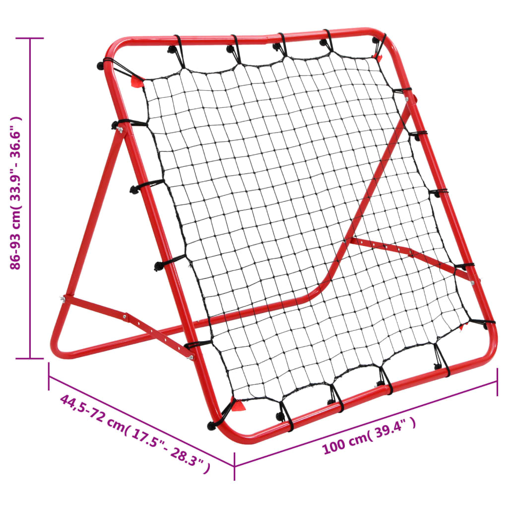 Voetbal kickback rebounder verstelbaar 100x100 cm - AllerleiShop