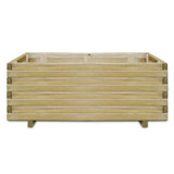 Plantenbak verhoogd rechthoekig 100x50x40 cm hout - AllerleiShop