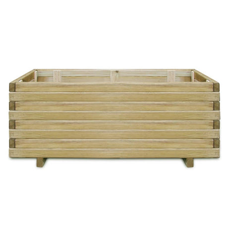 Plantenbak verhoogd rechthoekig 100x50x40 cm hout - AllerleiShop