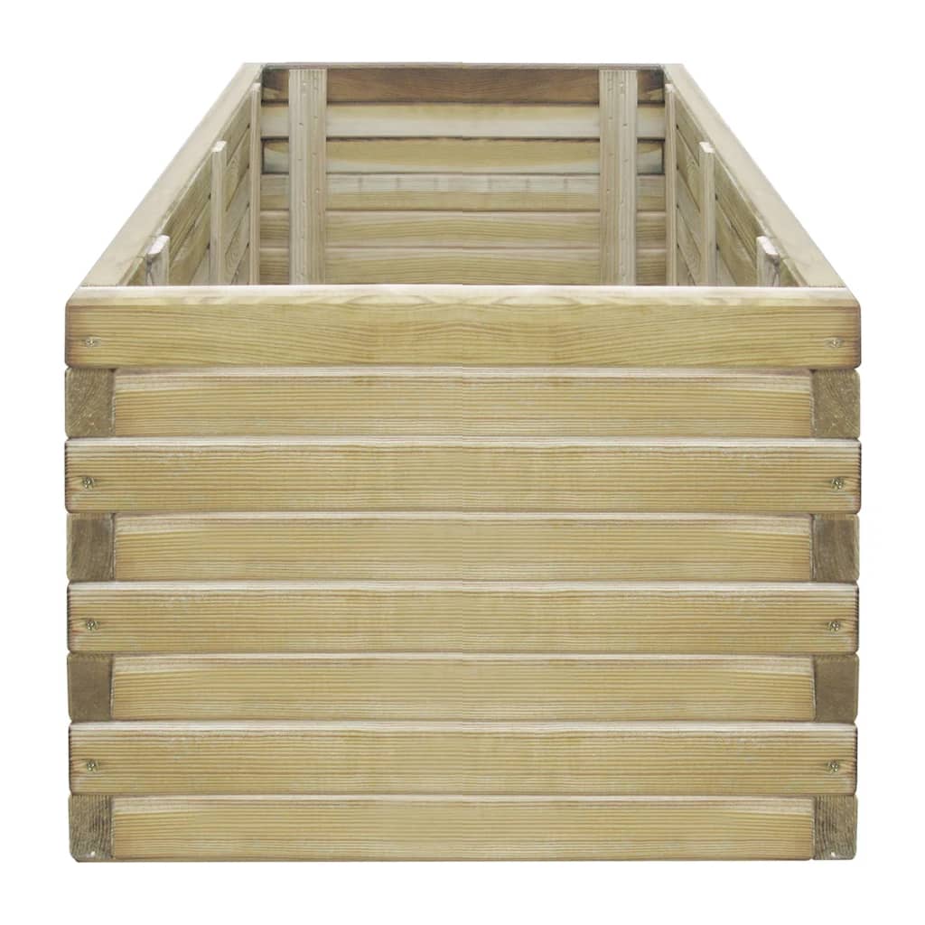 Plantenbak verhoogd rechthoekig 100x50x40 cm hout - AllerleiShop