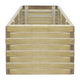 Plantenbak verhoogd rechthoekig 100x50x40 cm hout - AllerleiShop