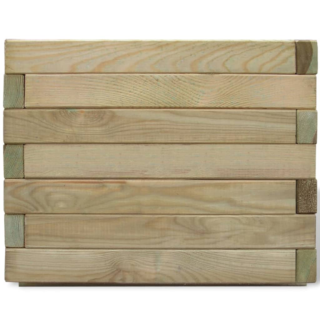 Plantenbak verhoogd vierkant 50x50x40 cm hout - AllerleiShop