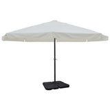 Parasol met draagbare voet aluminium (wit)