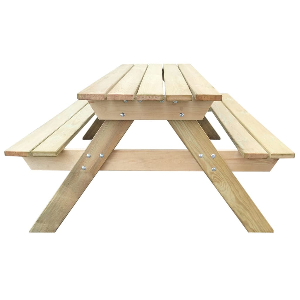 Picknicktafel 150x135x71,5 cm hout - AllerleiShop