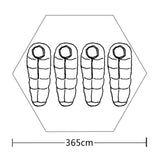 Tent 4-persoons groen - AllerleiShop