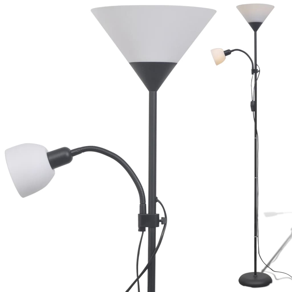 Vloerlamp zwart