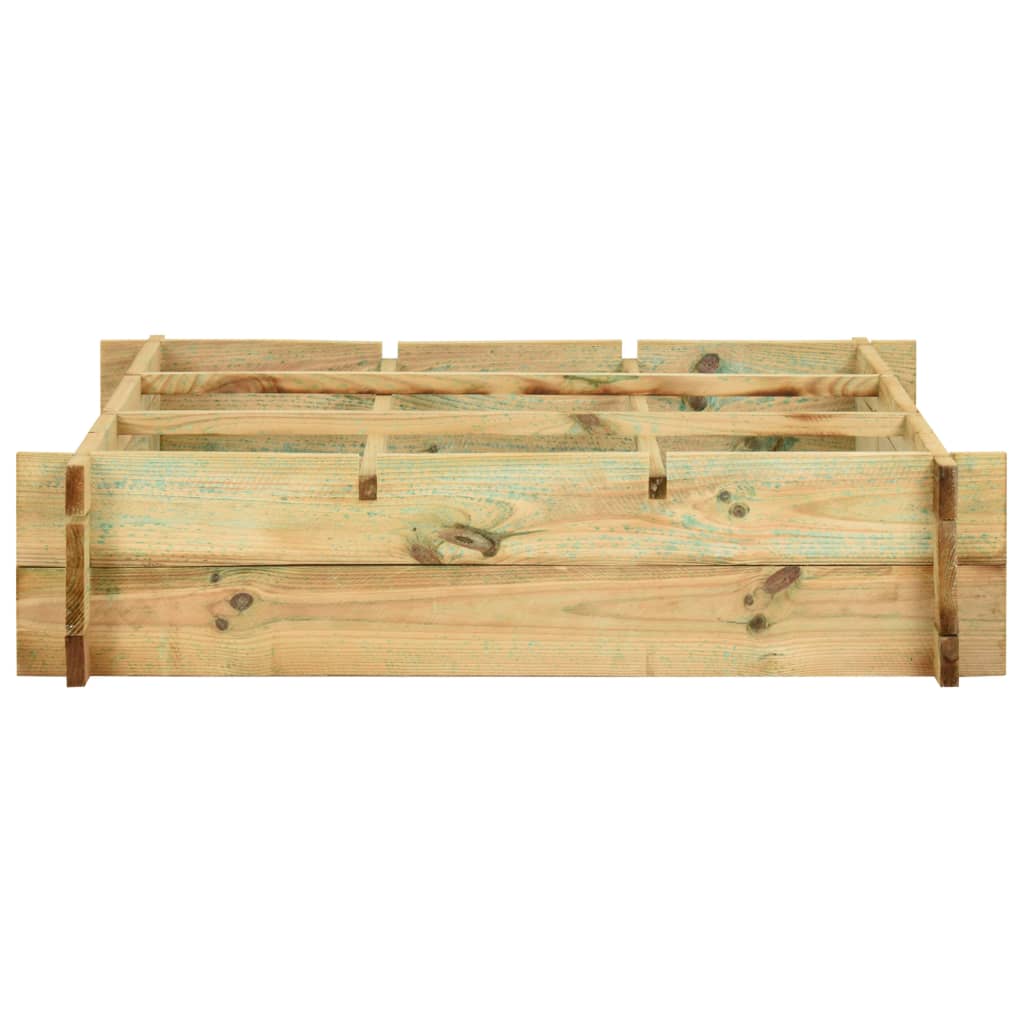 Plantenbak verhoogd 90x90x20 cm geïmpregneerd hout - AllerleiShop