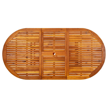 Tuintafel 200x100x75 cm massief acaciahout - AllerleiShop