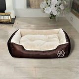 Comfortabel Hondenbed in Bruin en Beige - XXL Formaat