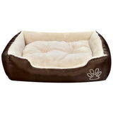 Comfortabel Hondenbed in Bruin en Beige - XXL Formaat