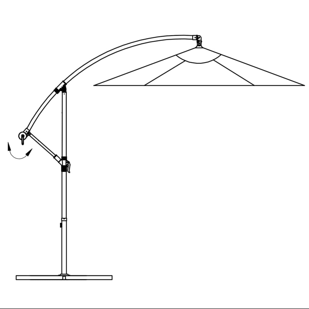 Zweefparasol 3 m zandwit - AllerleiShop