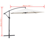 Zweefparasol 3 m zandwit - AllerleiShop