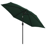 Parasol kantelbaar met LED 3 m groen - AllerleiShop