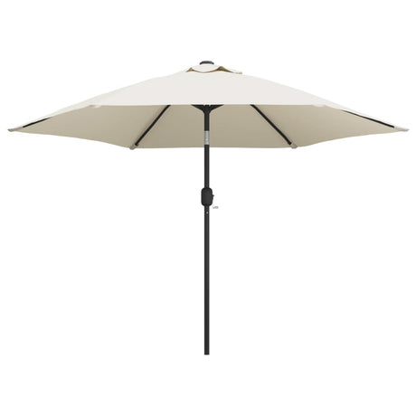 Zweefparasol met LED 3 m zandwit - AllerleiShop