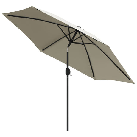 Zweefparasol met LED 3 m zandwit - AllerleiShop