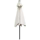 Zweefparasol met LED 3 m zandwit - AllerleiShop