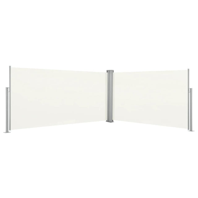 Windscherm uittrekbaar 160x600 cm crème - AllerleiShop