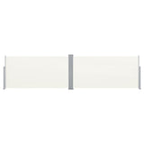 Windscherm uittrekbaar 160x600 cm crème - AllerleiShop