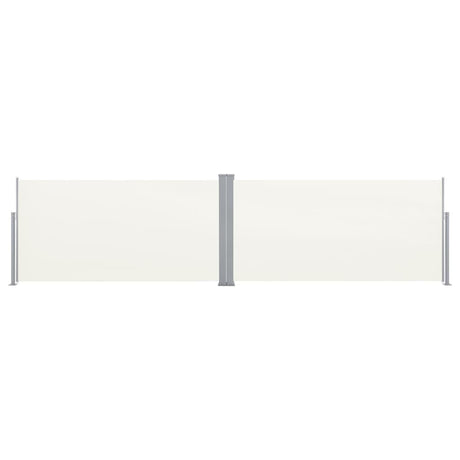 Windscherm uittrekbaar 160x600 cm crème - AllerleiShop