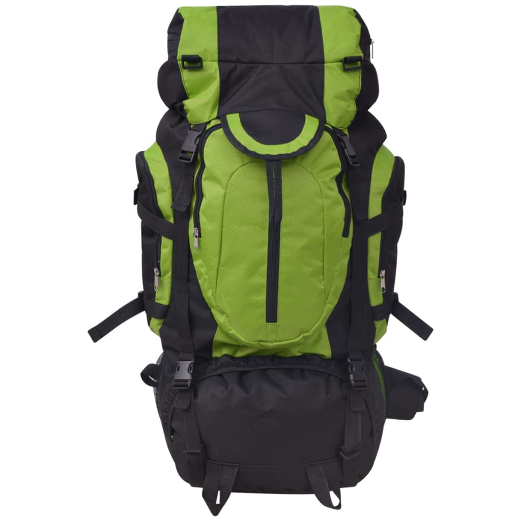 Rugzak hiking XXL 75 L zwart en groen - AllerleiShop