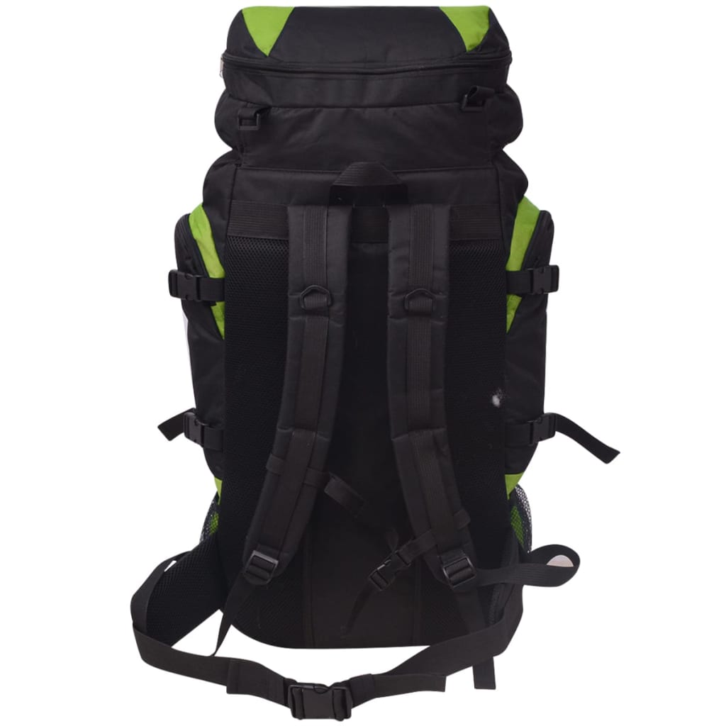 Rugzak hiking XXL 75 L zwart en groen - AllerleiShop