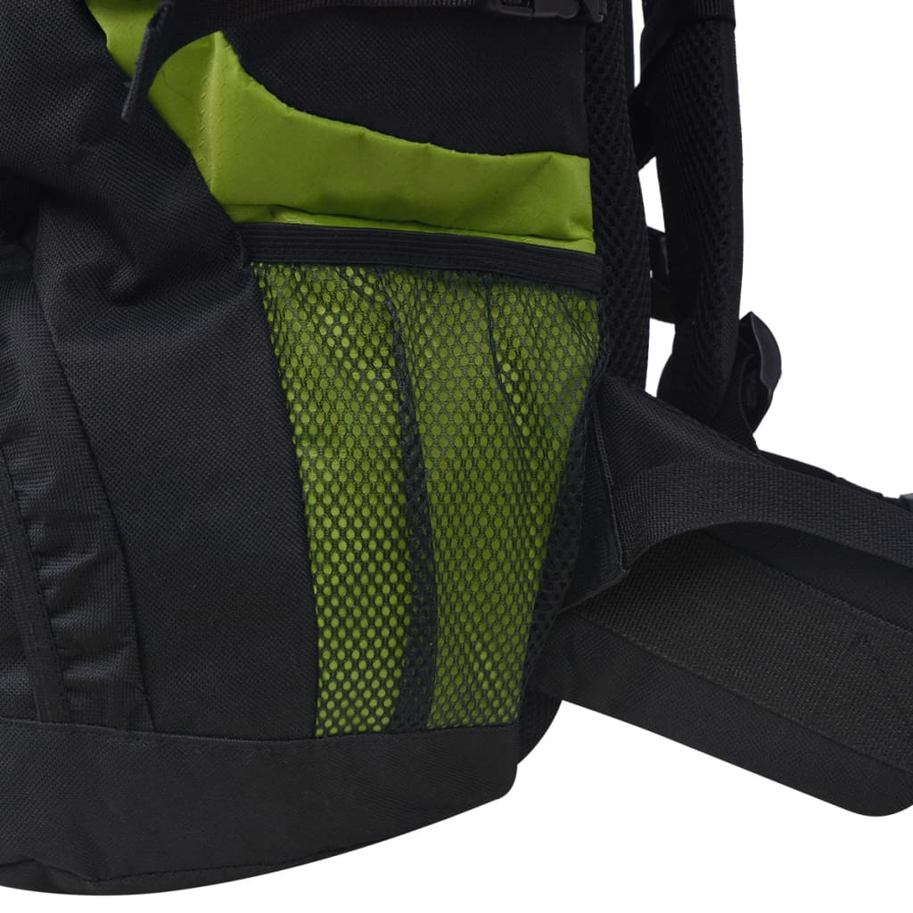 Rugzak hiking XXL 75 L zwart en groen - AllerleiShop