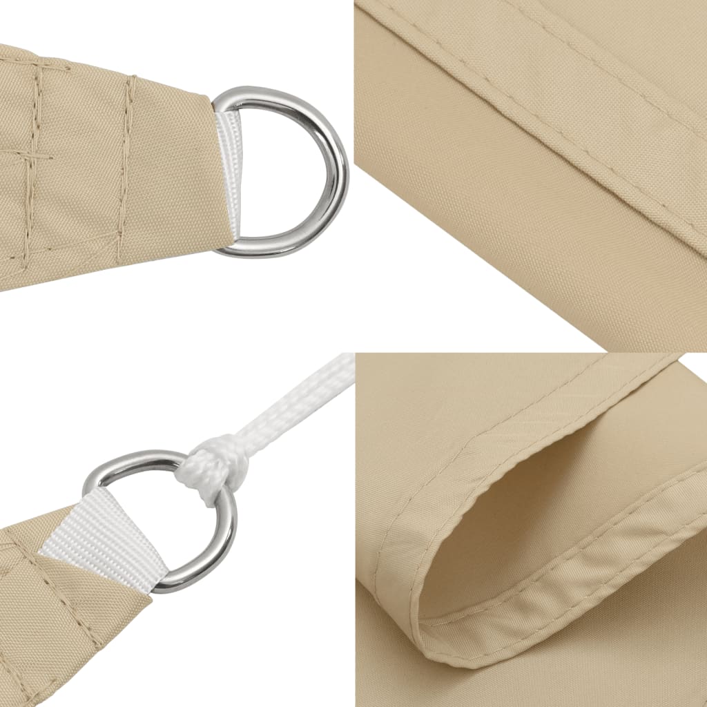 Zonnescherm vierkant 3,6x3,6 m oxford stof beige - AllerleiShop