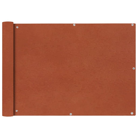 Balkonscherm Oxford textiel 75x400 cm terracotta - AllerleiShop