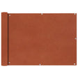 Balkonscherm Oxford textiel 75x600 cm terracotta - AllerleiShop