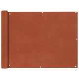 Balkonscherm Oxford textiel 90x400 cm terracotta - AllerleiShop