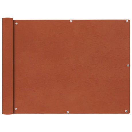 Balkonscherm Oxford textiel 90x400 cm terracotta - AllerleiShop