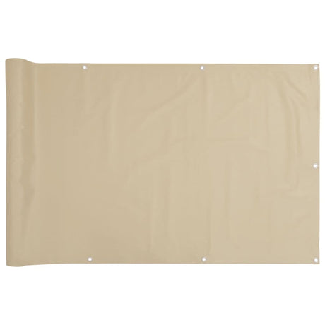 Balkonscherm Oxford textiel 90x600 cm beige - AllerleiShop