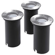 LED-Grondspots buiten 3 stuks rond - AllerleiShop