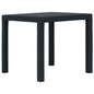 Tuintafel 79x79x72 cm rattan-look kunststof antraciet - AllerleiShop