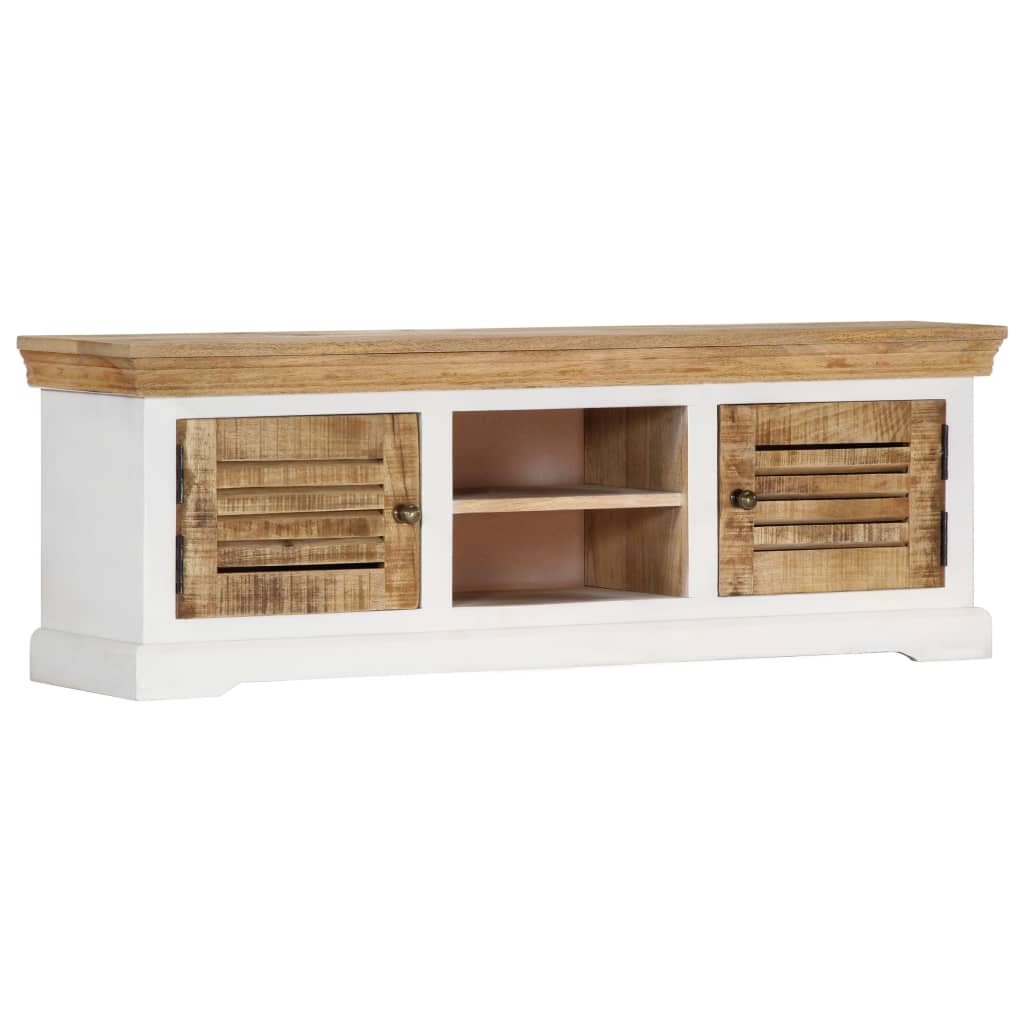 Tv-meubel 118x30x40 cm massief mangohout