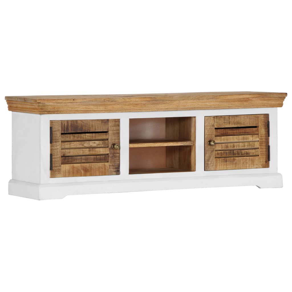 Tv-meubel 118x30x40 cm massief mangohout