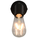 Spotlights 2 st met filament peren 2 W E27 zwart